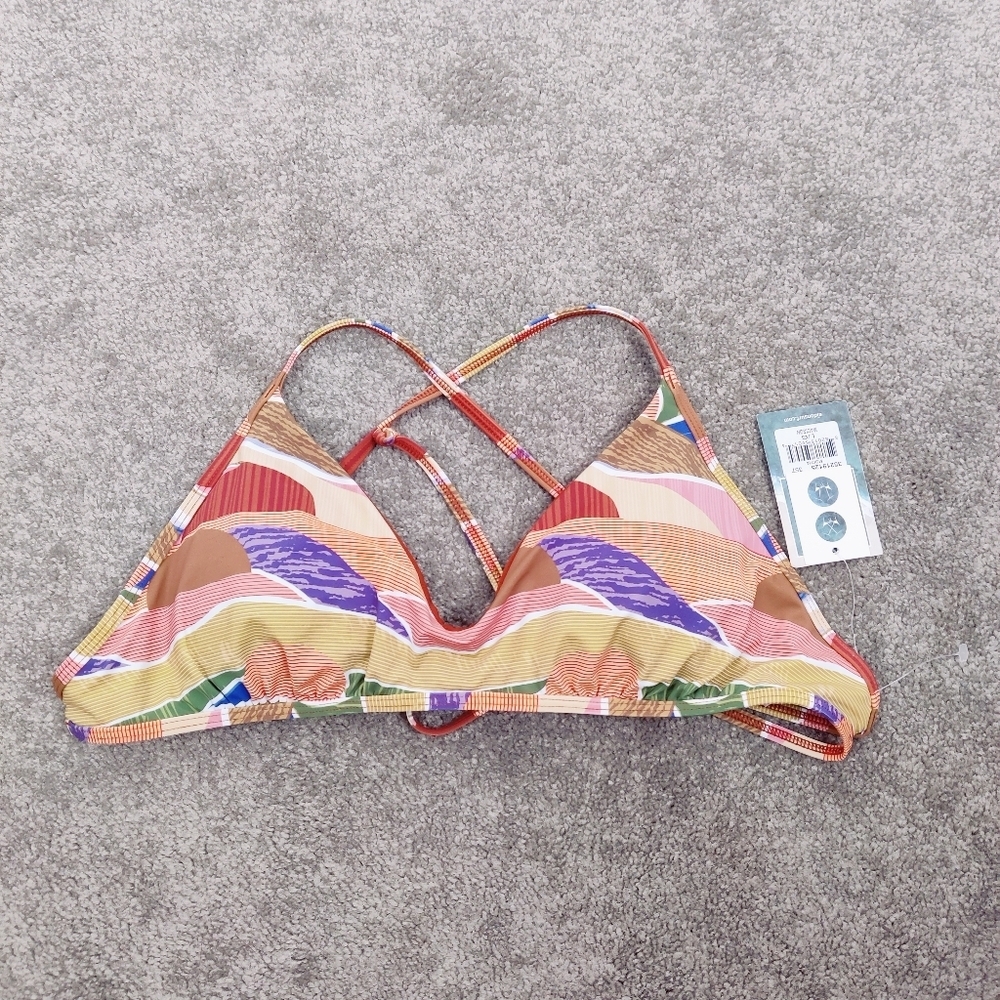 Eidon Madison Mocha Women's Bikini Multicolor Size Large Swimming Beach Vacation